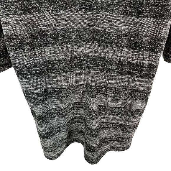 LOU & GRAY Wide Horizontal Stripe Knit Casual Long Sleeve Knee Length Dress sz M - Picture 14 of 16